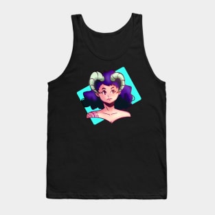 Anime style girl with horns Tank Top